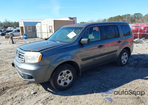 2012 Honda Pilot Lx from USA, damaged, VIN 5FNYF3H20CB003351